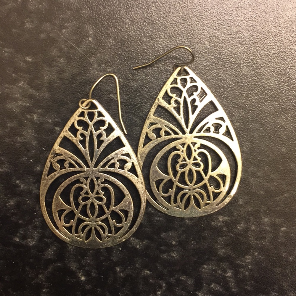 Silver earrings